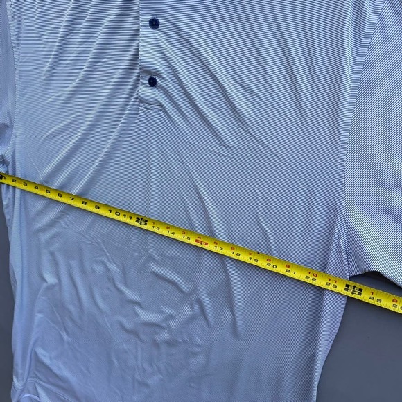 Foot Joy XL Men's Polo Golf Shirt White With Black Pin Stripe - Picture 5 of 7